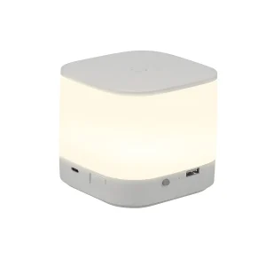 Led-bordlampe Med Berøringsdimmer – Justerbar Lysstyrke Og Fargetemperatur | Usb-lading, Timer, Ideell For Soverommet