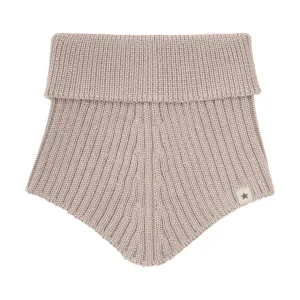 Neck Warmer Wool Knit - Camel Melange