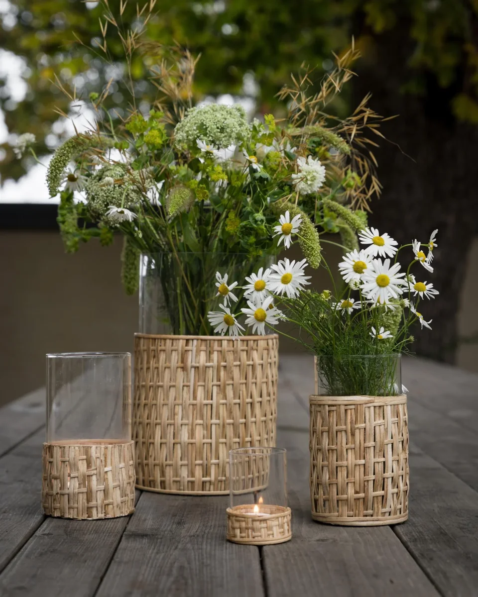 Lykt vase Ø7xH8,5 cm, lys kurv - Image 4