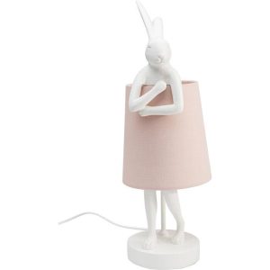 Bordlampe Animal Hare Hvit/Rosa 50cm