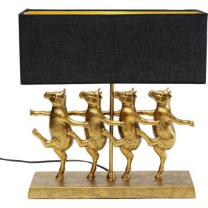Bordlampe Dansende Kuer Sort