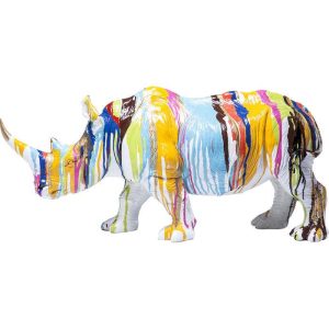 Dekorfigur Neshorn Colore 26cm