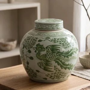 Tea Jar - Grønn Fugl