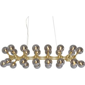 KARE PENDELLAMPE ATOMIC BALLS MESSING 140CM