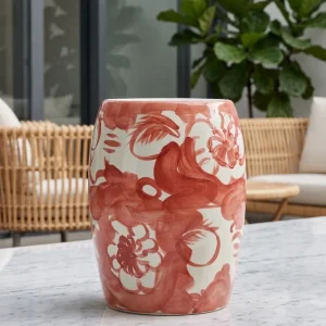 Garden Stool - Korall-Rød