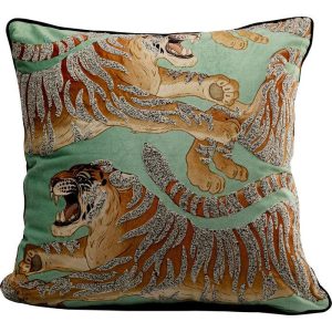 Pyntepute Tiger Love Mint 45x45cm