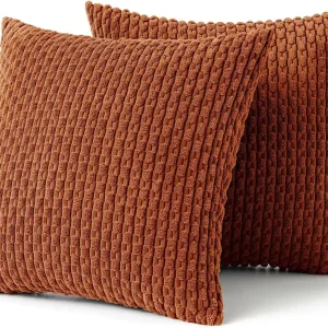Ribbet Putetrekk i Fløyel – Mykt og Koselig | Dekorativt for Sofa og Seng