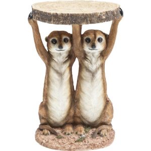 Sidebord Animal Meerkat Sisters Syrikat Bord Ø33cm