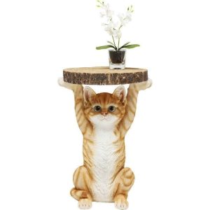 Sidebord Animal Miss Kat. Lite Bord Med Katt Ø33cm