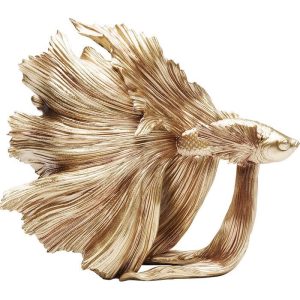 Skulptur Betta Fish Dekorfigur Gullfisk 34cm
