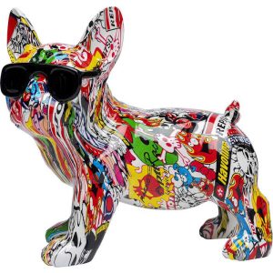 Skulptur Comic Dog Glasses