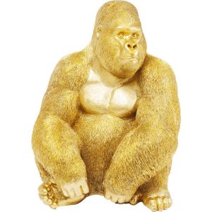 Skulptur Gorilla Gull xl 76cm