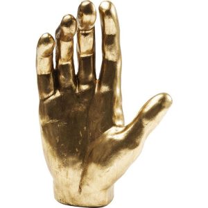 Skulptur Mano Hånd i Gullfinish