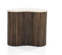 Sofabord/Sidebord Roma – Mangotre/Travertin – 50x33x44cm