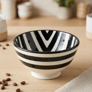 Bolle - Håndmalt Sort Motiv - 15 cm
