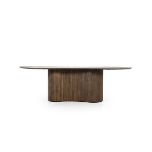 Spisebord Natur, Mangotre beiset brun, 200x110x76cm