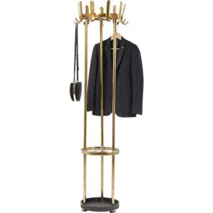 Stumtjener Major Gala i Messing Med Paraplystativ 187x50cm