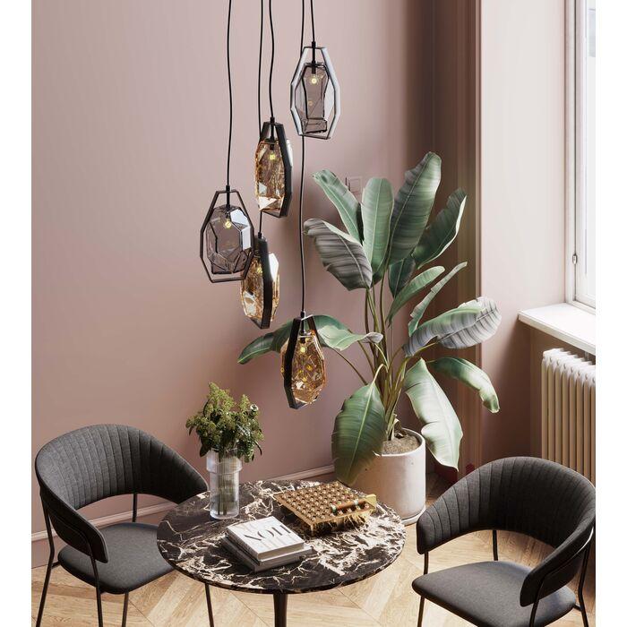 Taklampe Pendel Diamond Fever Spiral Sort 42cm - Image 3