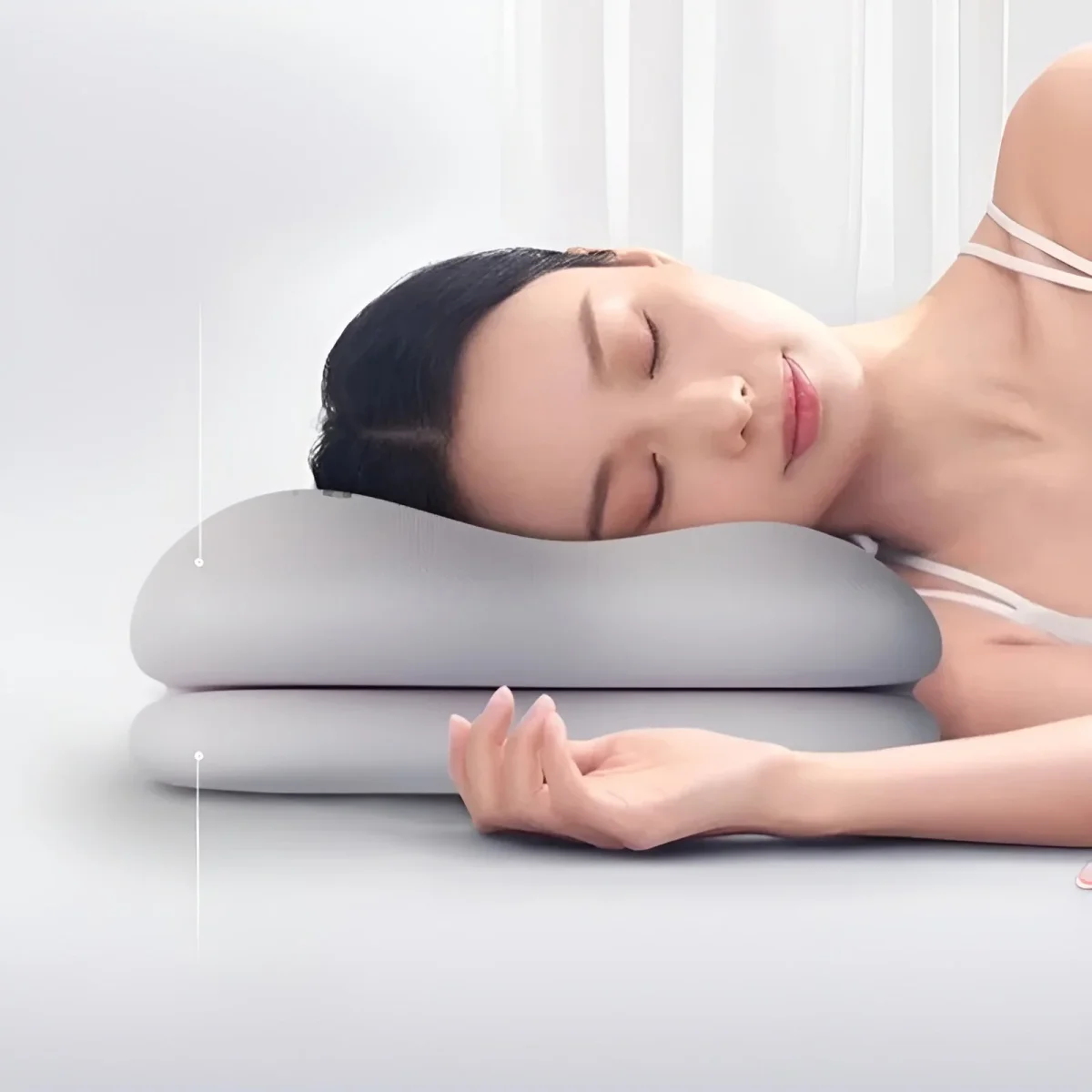 Ortopedisk Memory Foam-pute – Ergonomisk Støtte og Trykkavlastning | For Dyp og Avslappende Søvn - Image 3