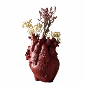 Harpiks Hjertevase- Anatomisk Dekorativ Vase Til Hjemmet