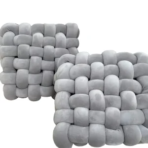Knutedekorputer i 2-pakning – Myke og Dekorative | Perfekt for Sofa, Seng og Stue
