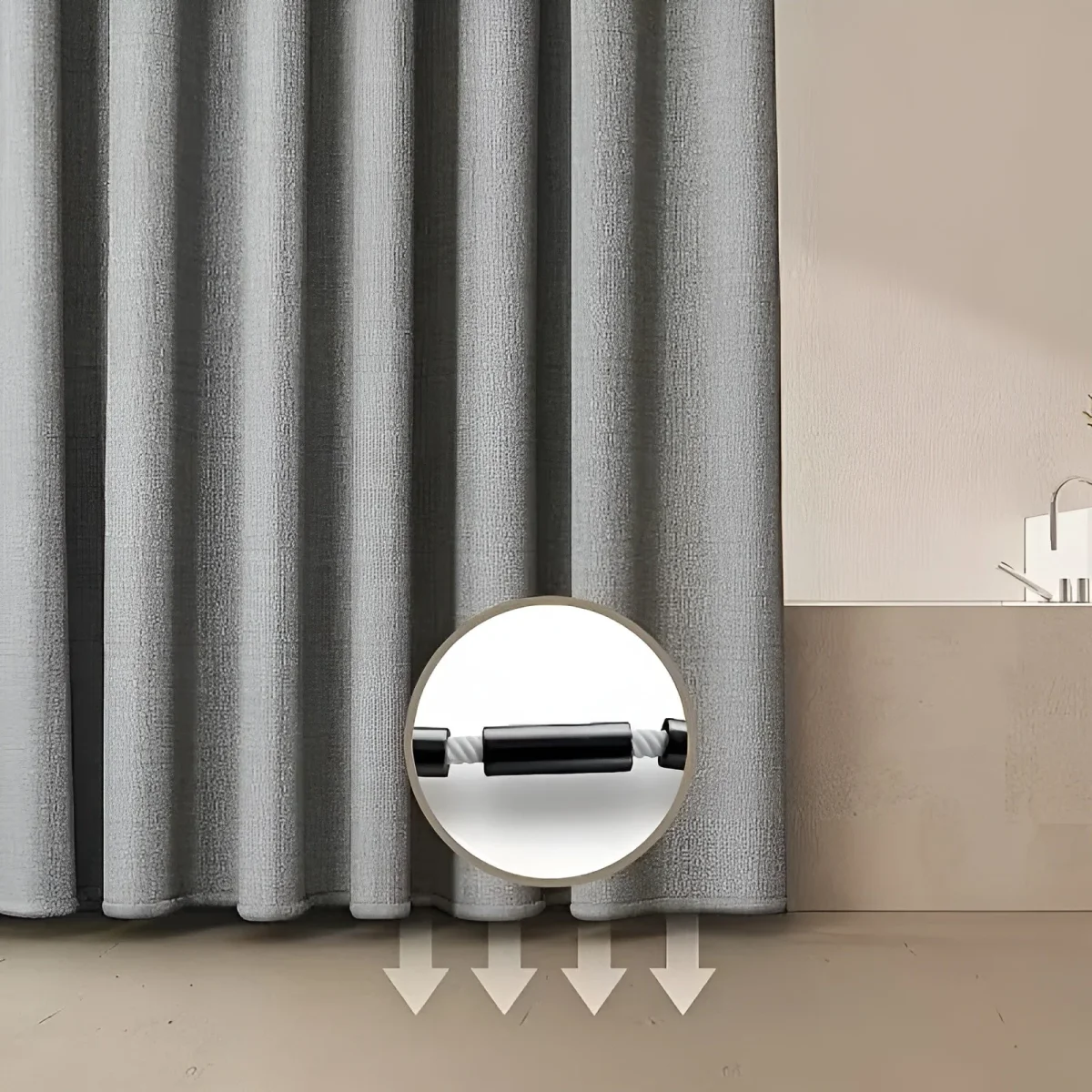 Dusjforheng i Polyester – Vannavvisende og Vaskbart | Moderne Design til Badet - Image 5