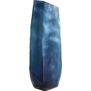 Vase Bieco Blå 61cm, Farget Glass, Lagersalg