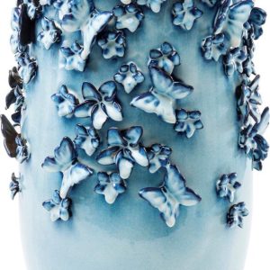 Vase Butterflies Lyseblå 50cm