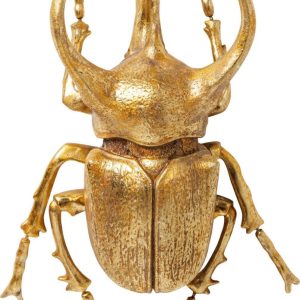 Veggdekor Atlas Beetle Skulptur Gull 36cm