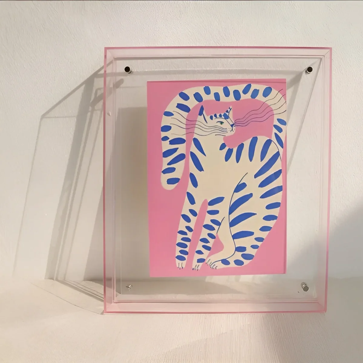 Neon Bilderamme i Akryl – Lysende og Stilfull | Retro Dekor i 80 Tallsdesign