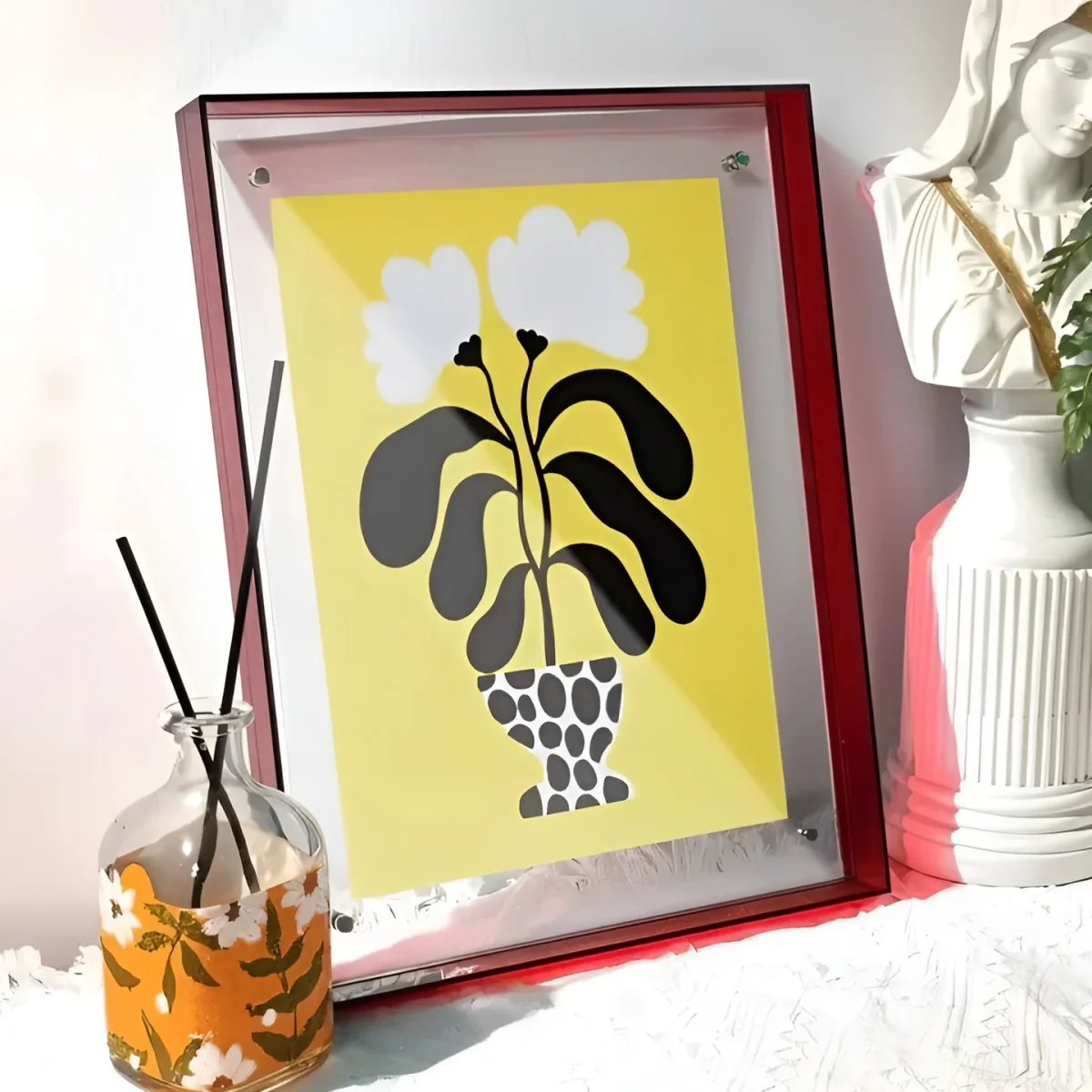 Neon Bilderamme i Akryl – Lysende og Stilfull | Retro Dekor i 80 Tallsdesign - Image 5
