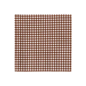 Papirservietter - Brunt Gingham