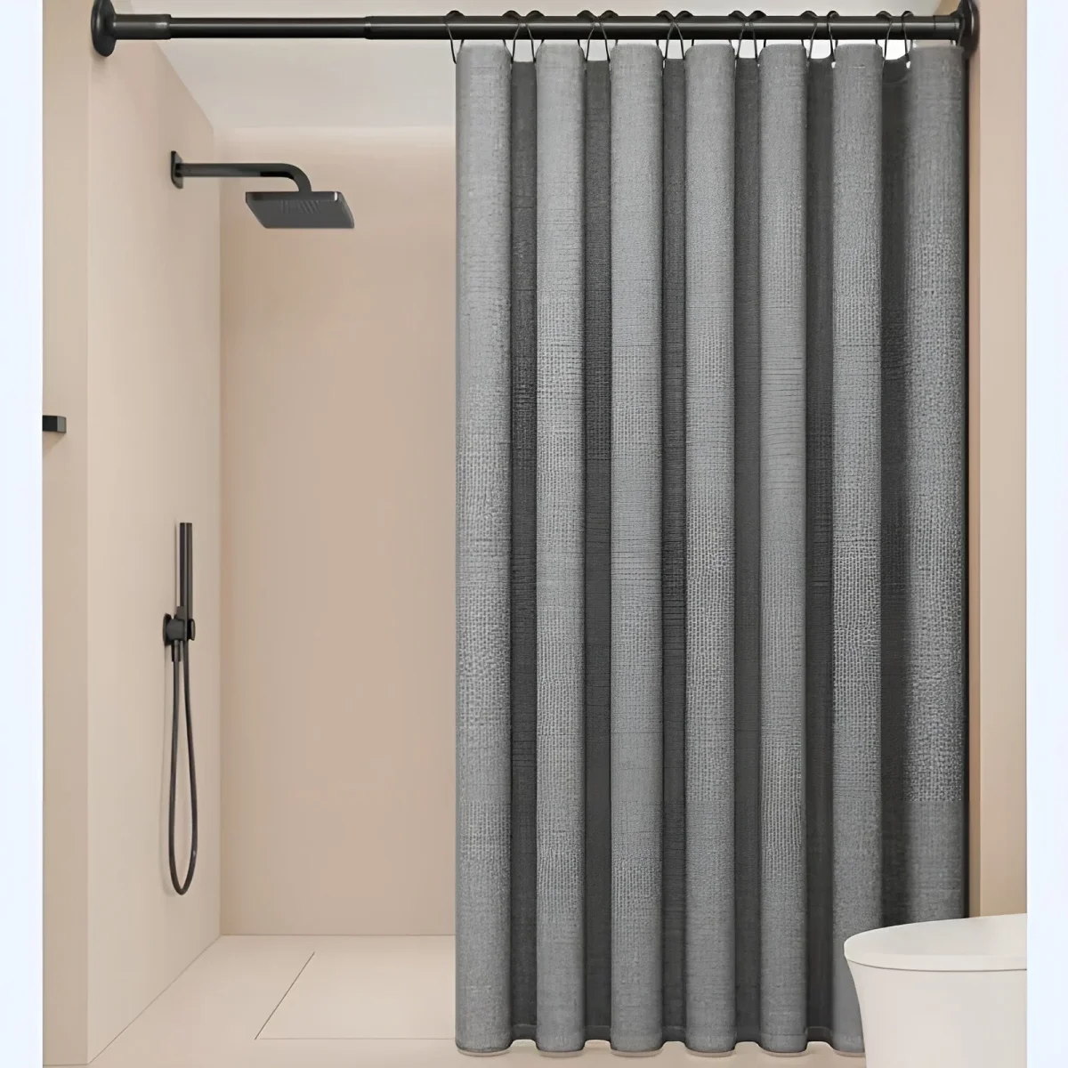 Dusjforheng i Polyester – Vannavvisende og Vaskbart | Moderne Design til Badet - Image 3
