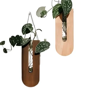 Trevaser Til Veggen I Rustikk Design – Kreativ Blomsterdekorasjon | Perfekt For Blomster Og Moderne Veggdesign