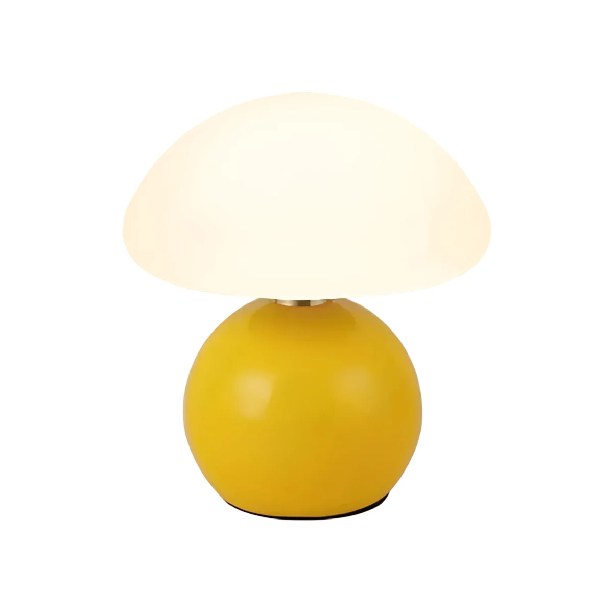 Kremfarget Bordlampe i Soppdesign – Stilfull Retro Leuchte | Perfekt for Soverom og Stue - Image 2