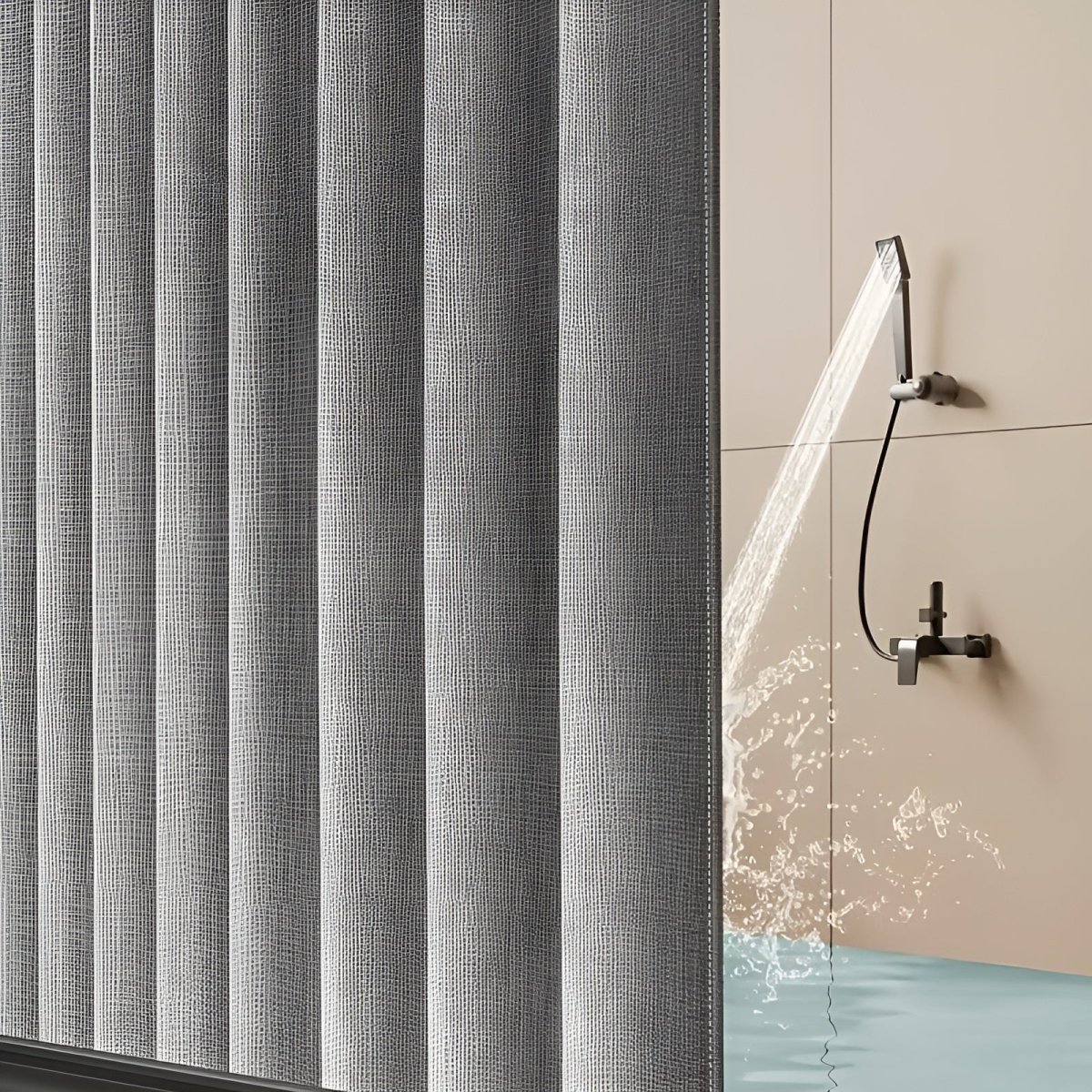 Dusjforheng i Polyester – Vannavvisende og Vaskbart | Moderne Design til Badet - Image 4