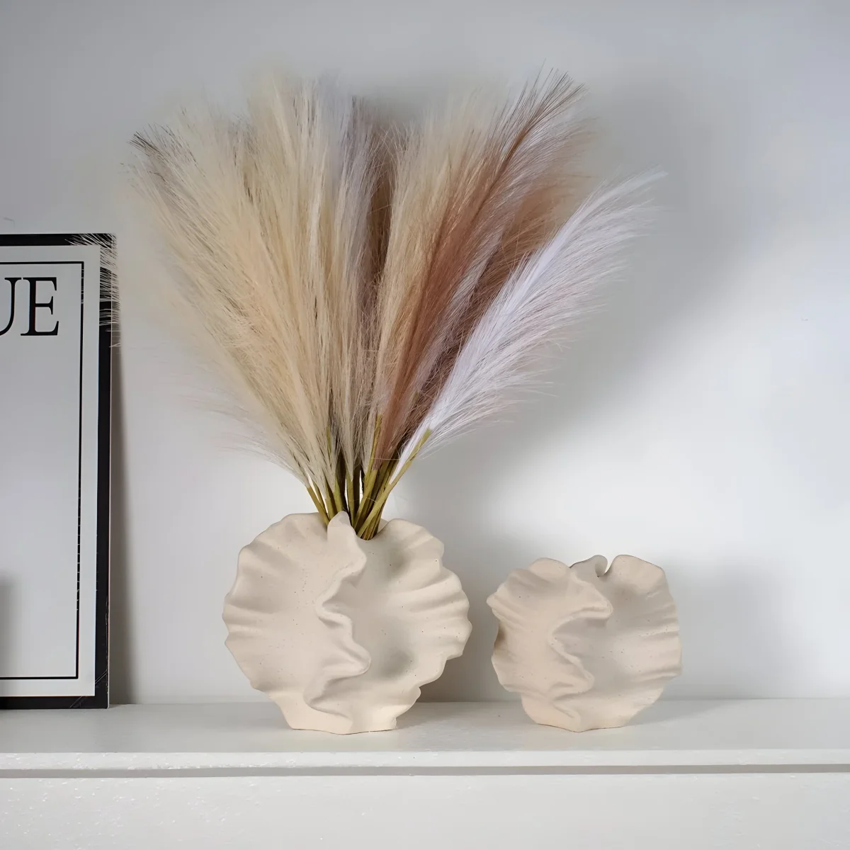Keramisk Vase I Korallform - Dekorativ Blomstervase Til Stuen - Image 4