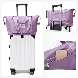 Sammenleggbar Reiseveske – Utvidbar Weekendbag Med God Oppbevaringsplass