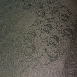Duk - Rosekrans - Sort 110x110cm